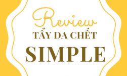 review tẩy da chết simple